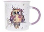 Kiub Mug avec des animaux - motif chouette des bois - matière porcelaine fine - contenance 320ML