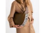 Sac demi-lune camel et zèbre - Vanessa Wu