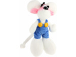 Diddl Peluche 30 cm en Salopette Bleue