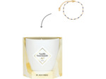 MY JOLIE CANDLE - Bougie Parfumée Vanille - Bijou Surprise Bracelet Noir - Cadeau Femme Maman - Cire Naturelle Végétale - Parfum Français - Mèche Coton