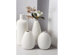 Omtofo Vase Blanc Set - Lot De 4 Vases Fleur Ceramique