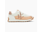 Baskets monogramme blanc et rose gold à semelle running - Mona - Vanessa Wu
