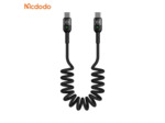 MCDODO Câble USB-C vers USB-C rétractable 60W 1,8m Noir