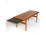 Table basse en teck avec rallonge