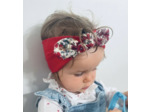 BANDEAUX LARGES BEBE "CONSTANCE" AVEC SON NOEUD LIBERTY