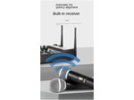 Gsrimgratoe Mélangeur audio 4 canaux avec 1 tirage 2 micros sans Console de mixage avec effet Bluetooth USB pour DJ karaoké PC Guitar