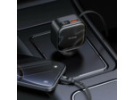 MCDODO Chargeur Voiture Allume-Cigare Câble USB-C Rétractable Intégré 93W