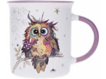 Kiub Mug avec des animaux - motif chouette des bois - matière porcelaine fine - contenance 320ML