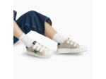 Baskets éclair en tweed multicolore à scratchs - Thiem - Vanessa Wu