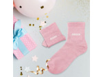 Chaussettes duo à paillettes Bisou amour