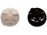 Legami - Set Sel Et Poivre En Céramique, Thème Kitty, Décorés À La Main