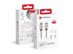 FORCELL F-ENERGY Câble métal charge rapide USB-C vers Lightning 27W 1m