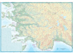 TURKEY SOUTH COAST 1:550 000 WATERPROOF MAP