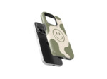 Smiley Vert Kaki | Coque de téléphone 3D 2en1 Ultra-résistante