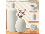 Omtofo Vase Blanc Set - Lot De 4 Vases Fleur Ceramique