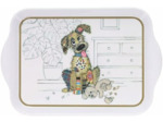 KIUB Mini Plateau avec des animaux - motif Chien gentil - mélamine de qualité - Taille Mini 14 * 21 CM