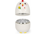 Legami - Cuiseur à micro-ondes Poule Egg-cellent !, pour cuire les œufs en quelques minutes, utilisable au micro-ondes, lavable au lave-vaisselle, 7 x 10,2 cm, Blanc