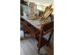 Table de toilette Louis-Philippe en bois et marbre