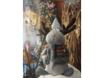 Doudou Caribou gris ,décoration de noél