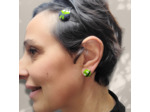 Boucles d'Oreilles puces bouton "Burano" mini