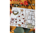 Carte à broder Noël - Noël à la maison