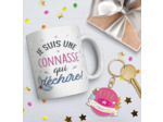 STC coffret mug et porte clés "Connasse"