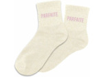 STC - Paire DE Chaussettes Paillettes Parfaite Femme, Beige à paillettes, 36-42