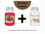 Offre exceptionnelle : Lot de 2 bougies (grande jarre) au choix parmi ces senteurs - Nous préciser les senteurs en commentaire