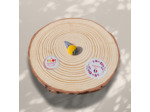Barrette bouton "Pula"