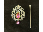 Fibule "OLIS" rose et vert