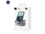 Station Multi Charge Universelle Wiwu WI-W025 HUB Type-C 9 en 1 sans Fil et Charge Magnétique 100W Gris