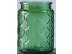Pot de conservation en verre coloré avec couvercle hermétique