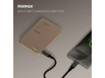 MOMAX Batterie externe magnétique 1-Power F.Pass+ 10000mAh avec câble USB-C intégré