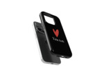 Signature Love - Black | Coque de téléphone 3D 2en1 Ultra-résistante