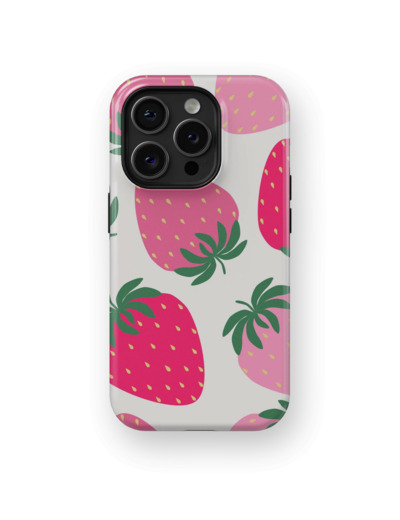 Classic Strawberry | Coque de téléphone 3D 2en1 Ultra-résistante