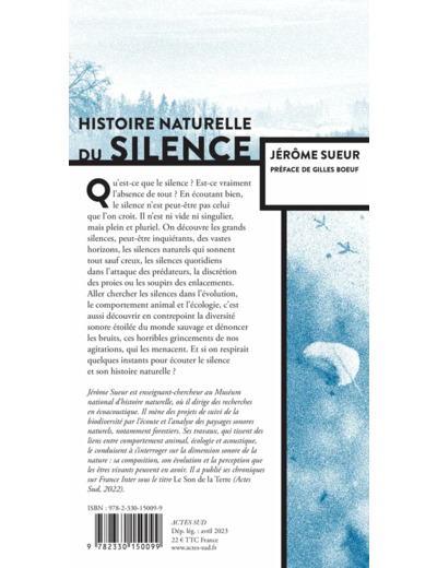 HISTOIRE NATURELLE DU SILENCE