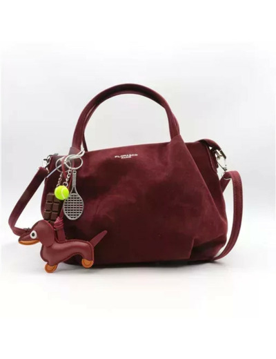 P404- Sac bourse & Bijou de sac (bordeaux)