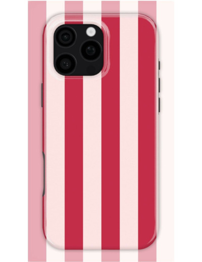 Sweet Red Stripes Case | Coque de téléphone 3D 2en1 Ultra-résistante