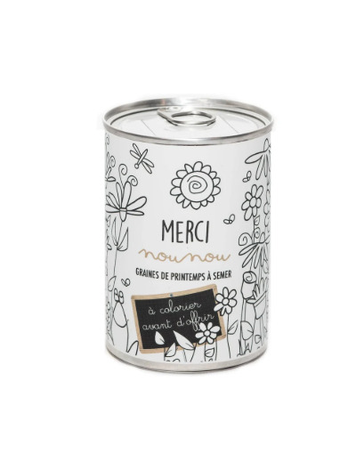 Boite à graines Merci Nounou