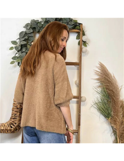 K102- Pull « Pilou Pilou » (Tu) 🇮🇹 (camel)