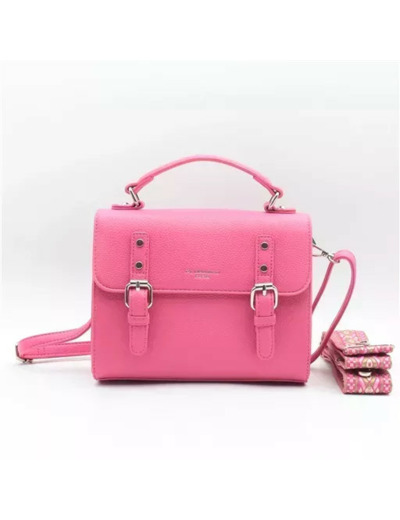 P425- Sac cartable Flora & Co (fuchsia)