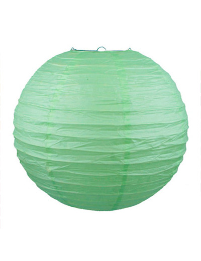 Lampion en papier de soir de 25 cm de diametre Mint