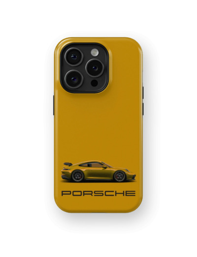 Mustard Porsche | Coque de téléphone 3D 2en1 Ultra-résistante
