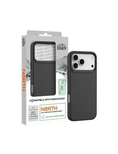 EIGER Coque ultra-renforcée polycarbonate MagSafe iPhone 17 (Tous les modèles) et iPhone 18 Pro/Pro Max