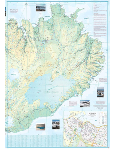 ICELAND 1:400 000 WATERPROOF MAP