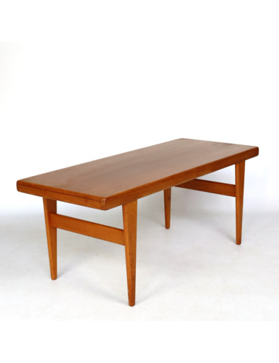 Table basse en teck avec rallonge