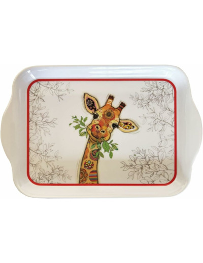 Mini Plateau en mélamine Girafe Kook