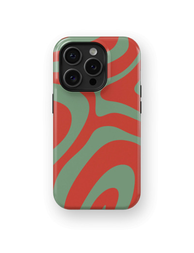 Crimson Oasis | Coque de téléphone 3D 2en1 Ultra-résistante