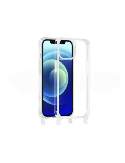 Coque à anneaux transparente pour iPhone