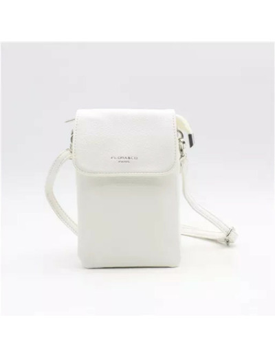 P427- Sac Téléphone Flora.and.Co (blanc)